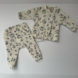 Jessica Simpson Floral Cream baby Set size 3-6M